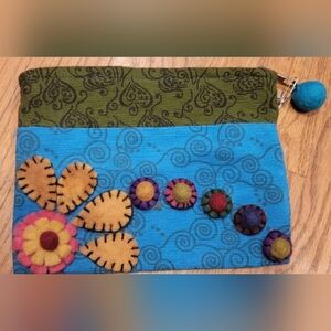 Handmade Felted Clutch Purse Made in Nepal